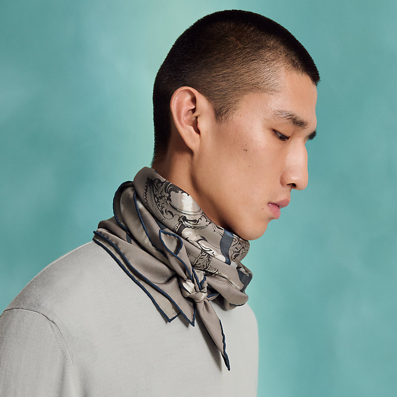 Ferronnerie Plein Soleil scarf 80 - Brown | Hermès Mainland China